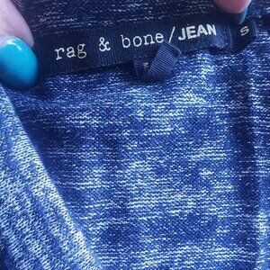 Blue & White Top Rag & Bone Jean Top High Low